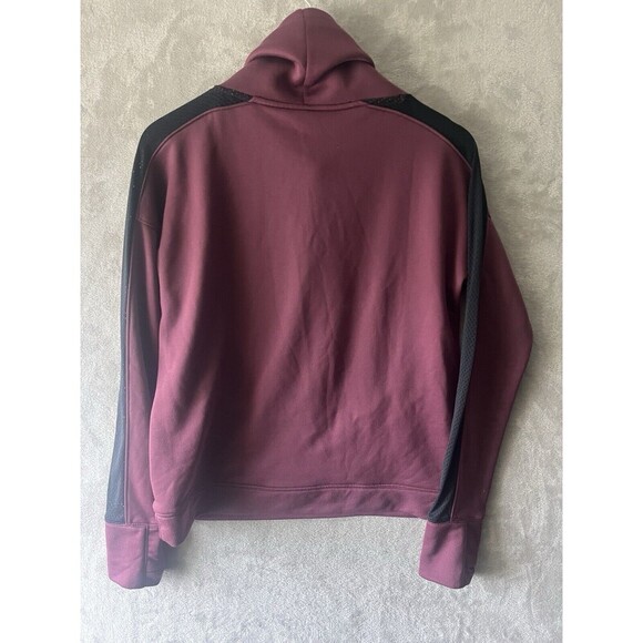 Under Armour Sweatshirt Women's M Burgundy Pullover Turtleneck Athletic Pullover - Picture 2 of 7